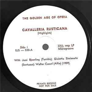 Pietro Mascagni, Jussi Bjoerling - Cavalleria Rusticana (Highlights) / Jussi Bjoerling Recital FLAC