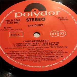 Ian Dury - Lord Upminster FLAC