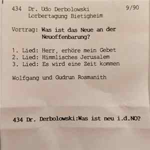 Udo Derbolowsky - Was Ist Das Neue An Der Neuoffenbarung FLAC