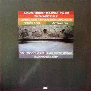 Johann Friedrich Reichardt, Ernö Sebestyen, Carol Tainton, RIAS Sinfonietta - Violinkonzert Es-Dur / Doppelkonzert Für Violine Und Cembalo G-dur / Sinfonia F-Dur / Sinfonia G-Dur FLAC