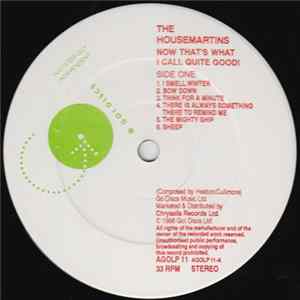 The Housemartins - Now That's What I Call Quite Good FLAC