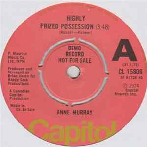 Anne Murray - Highly Prized Possession / Uproar FLAC