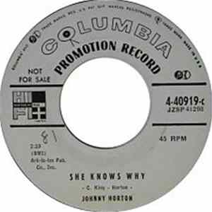 Johnny Horton - She Knows Why / The Woman I Need FLAC
