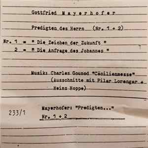Mayerhofer - Predigten Des Herrn (Nr. 1 + 2) FLAC