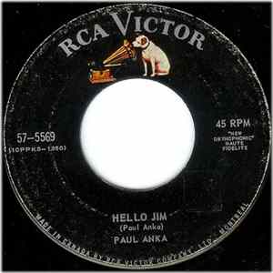 Paul Anka - Hello Jim / Les Filles De Paris FLAC