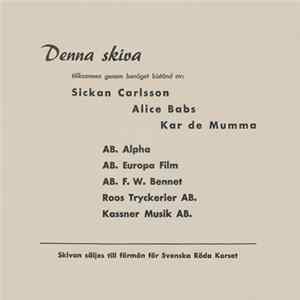 Sickan Carlsson, Alice Babs, Kar De Mumma - Untitled FLAC