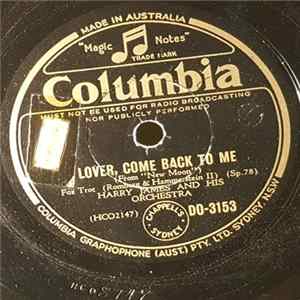 Harry James And His Orchestra - Lover Come Back To Me / Easy FLAC