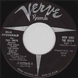 Ella Fitzgerald With The Paul Smith Quartet - How High The Moon FLAC