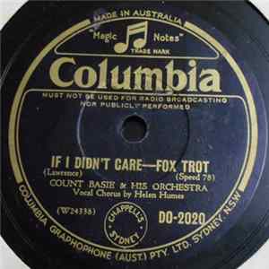 Count Basie & His Orchestra / Horace Heidt & His Musical Knights - If I Didn't Care / Moon Love FLAC