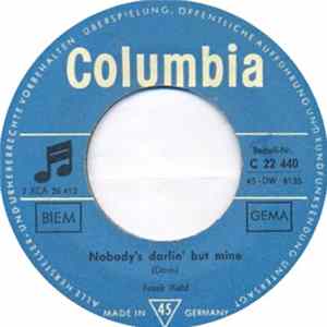 Frank Ifield - Nobody's Darling But Mine / You Don't Have To Be A Baby To Cry FLAC