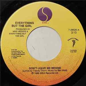 Everything But The Girl - Don't Leave Me Behind FLAC