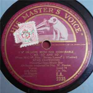 Joan Crawford With Metro-Goldwyn-Mayer Star Orchestra Conducted By Nat. W. Finston - I'm In Love With The Honourable Mr. So And So / It's All So New To Me FLAC