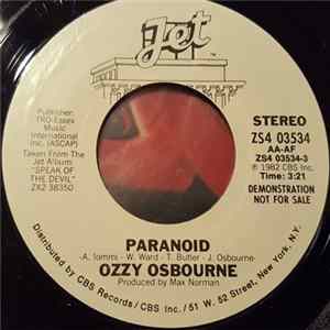 Ozzy Osbourne - Paranoid FLAC