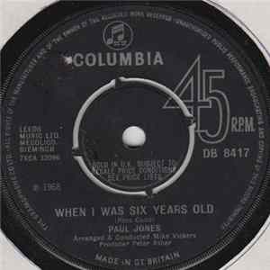 Paul Jones - When I Was Six Years Old FLAC