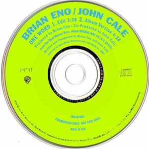 Brian Eno, John Cale - One Word FLAC