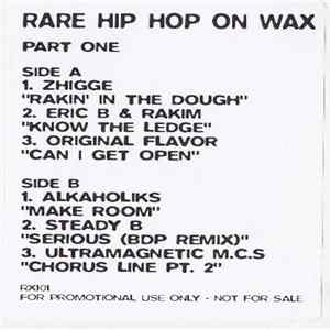 Various - Rare Hip Hop On Wax Part One FLAC