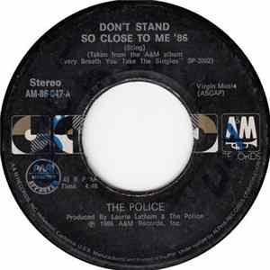 The Police - Don't Stand So Close To Me '86 FLAC