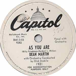 Dean Martin - As You Are / Oh Boy! (Oh Boy!, Oh Boy!, Oh Boy!, Oh Boy!) FLAC