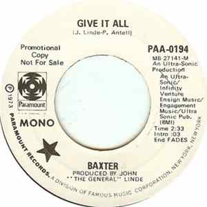 Baxter - Give It All FLAC
