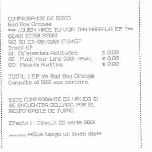 Bad Boy Orange - Quién Hace Tu Vida Tan Naranja? FLAC