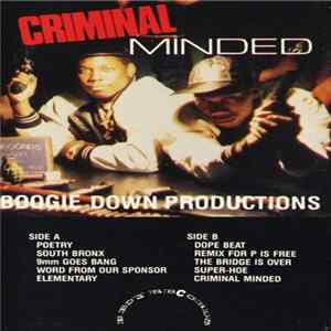 Boogie Down Productions - Criminal Minded FLAC