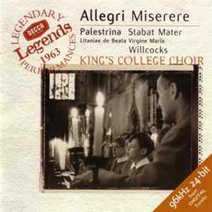 Allegri, Palestrina - Willcocks / King's College Choir - Allegri: Miserere Etc. FLAC