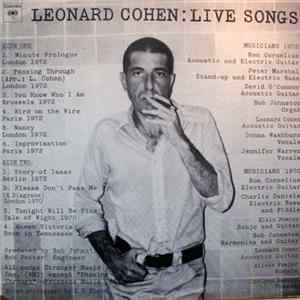 Leonard Cohen - Live Songs FLAC