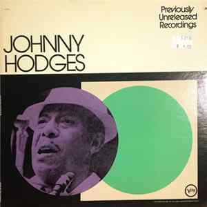 Johnny Hodges - Previously Unreleased Recordings FLAC