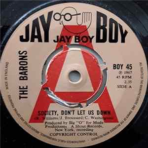 The Barons - Society Don't Let Us Down / No More Baby Love FLAC