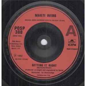 Marti Webb - Getting It Right FLAC