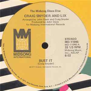 Craig Snyder And Lix - Bust It / Hold Me FLAC