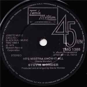 Stevie Wonder - He's Misstra Know It All / Boogie On Reggae Woman FLAC