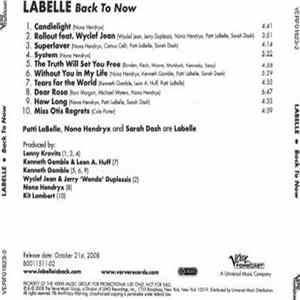 LaBelle - Back To Now FLAC