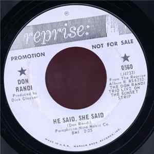 Don Randi - Yesterday / He Said, She Said FLAC