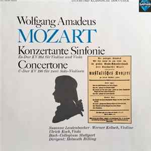 Mozart, Susanne Lautenbacher, Werner Keltsch, Ulrich Koch, Bachcollegium Stuttgart, Helmuth Rilling - Konzertante Sinfonie KV 364 - Concertone KV 190 FLAC