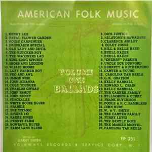 Harry Smith - Anthology Of American Folk Music Volume One: Ballads FLAC