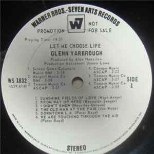 Glenn Yarbrough - Let Me Choose Life FLAC
