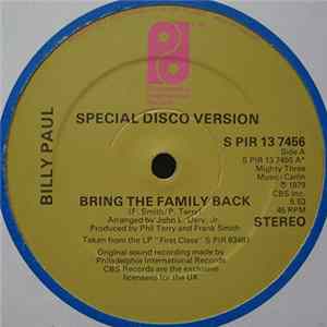 Billy Paul - Bring The Family Back FLAC