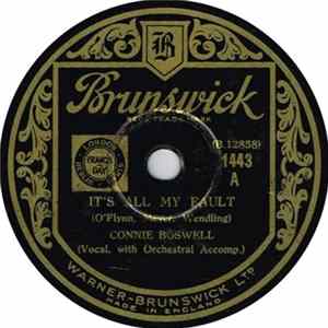 Connie Boswell - It's All My Fault / Time On My Hands FLAC