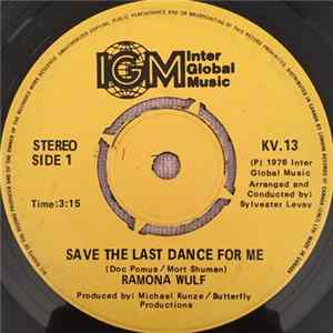 Ramona Wulf - Save The Last Dance For Me / Baby, It's The Rain FLAC
