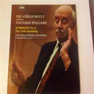 Sir Adrian Boult conducts Vaughan Williams - Symphony No. 6, The Lark Ascending FLAC