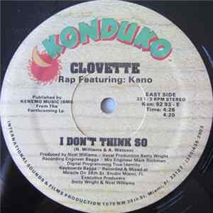 Clovette Rap featuring Keno - I Don't Think So FLAC