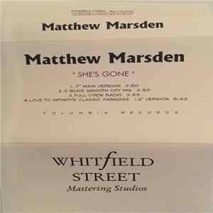 Matthew Marsden - She's Gone FLAC