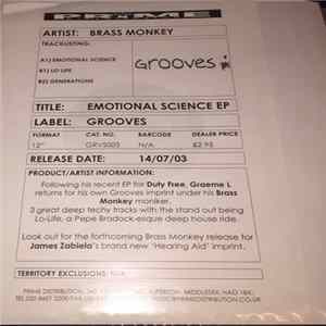 Brass Monkey - Emotional Science EP FLAC