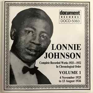 Lonnie Johnson - Complete Recorded Works 1925-1932 In Chronological Order Volume 1 (4 November 1925 To 13 August 1926) FLAC
