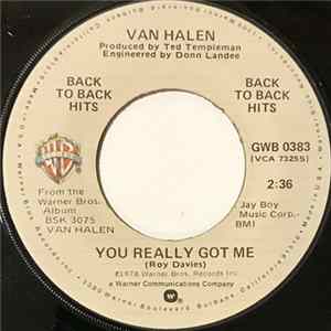 Van Halen - You Really Got Me / Dance The Night Away FLAC