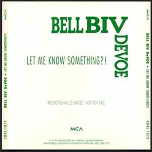 Bell Biv Devoe - Let Me Know Something?! FLAC