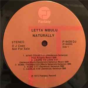 Letta Mbulu - Naturally FLAC