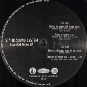 Statik Sound System - Essential Times EP FLAC