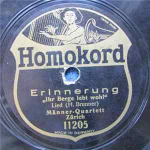 Männer-Quartett Zürich - Erinnerung / An Mein Vaterland FLAC